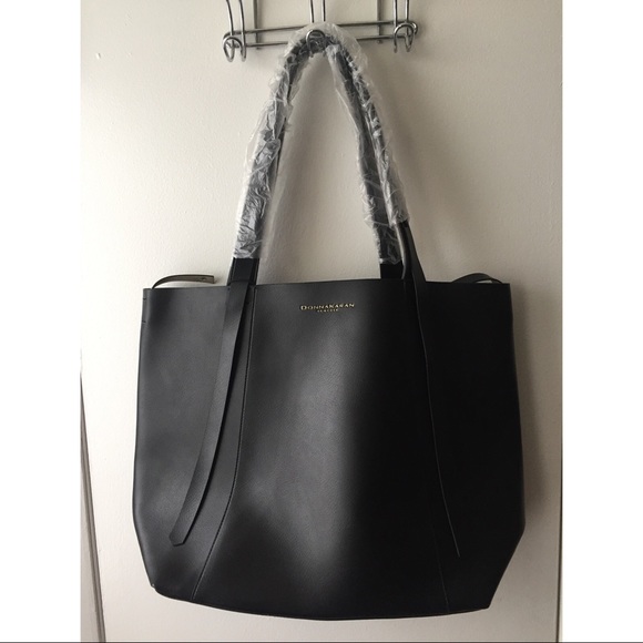 donna karan leather tote